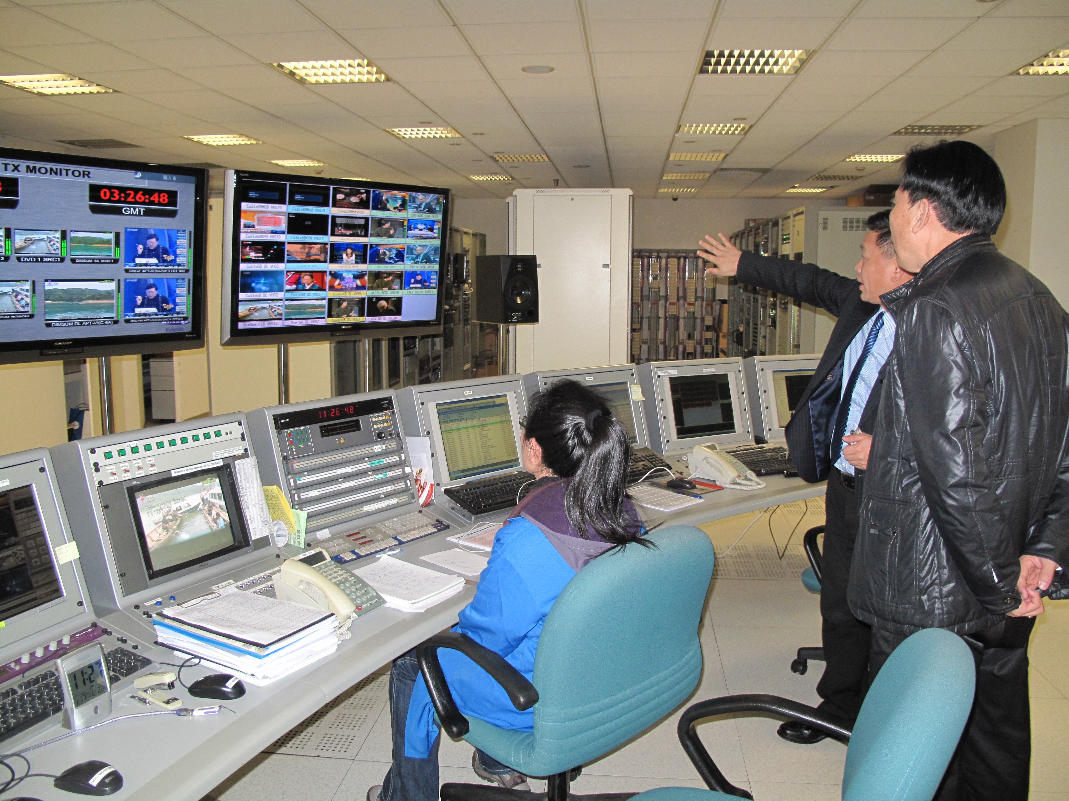 亞太衛視香港衛星上行播出機房