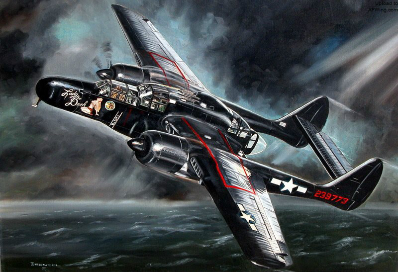 P-61戰鬥機藝術畫