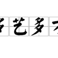 多藝多才 多藝多才