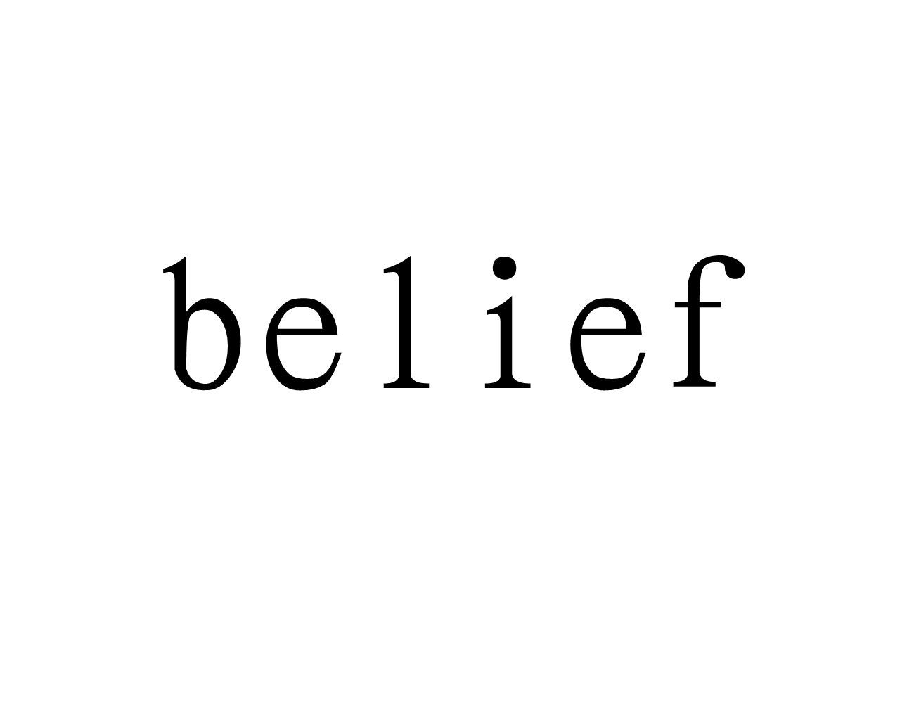 belief(英文單詞)