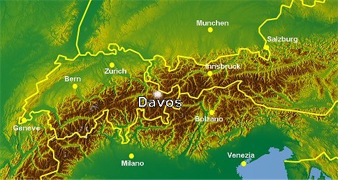 達沃斯的地理位置