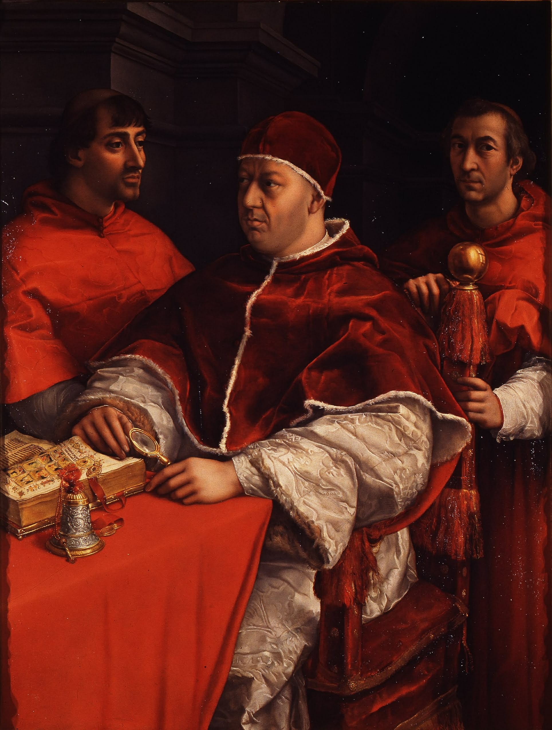 教皇利奧十世與兩位紅衣主教