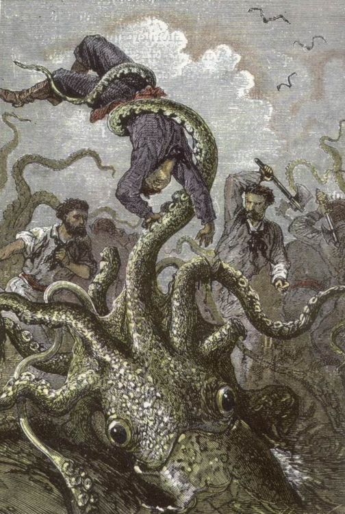 小說插圖：章魚襲擊