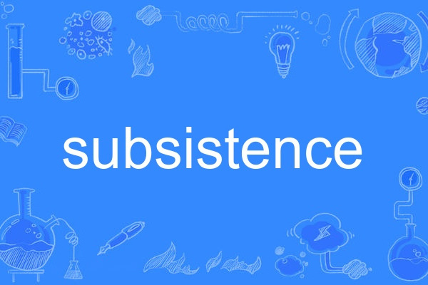 subsistence subsistence
