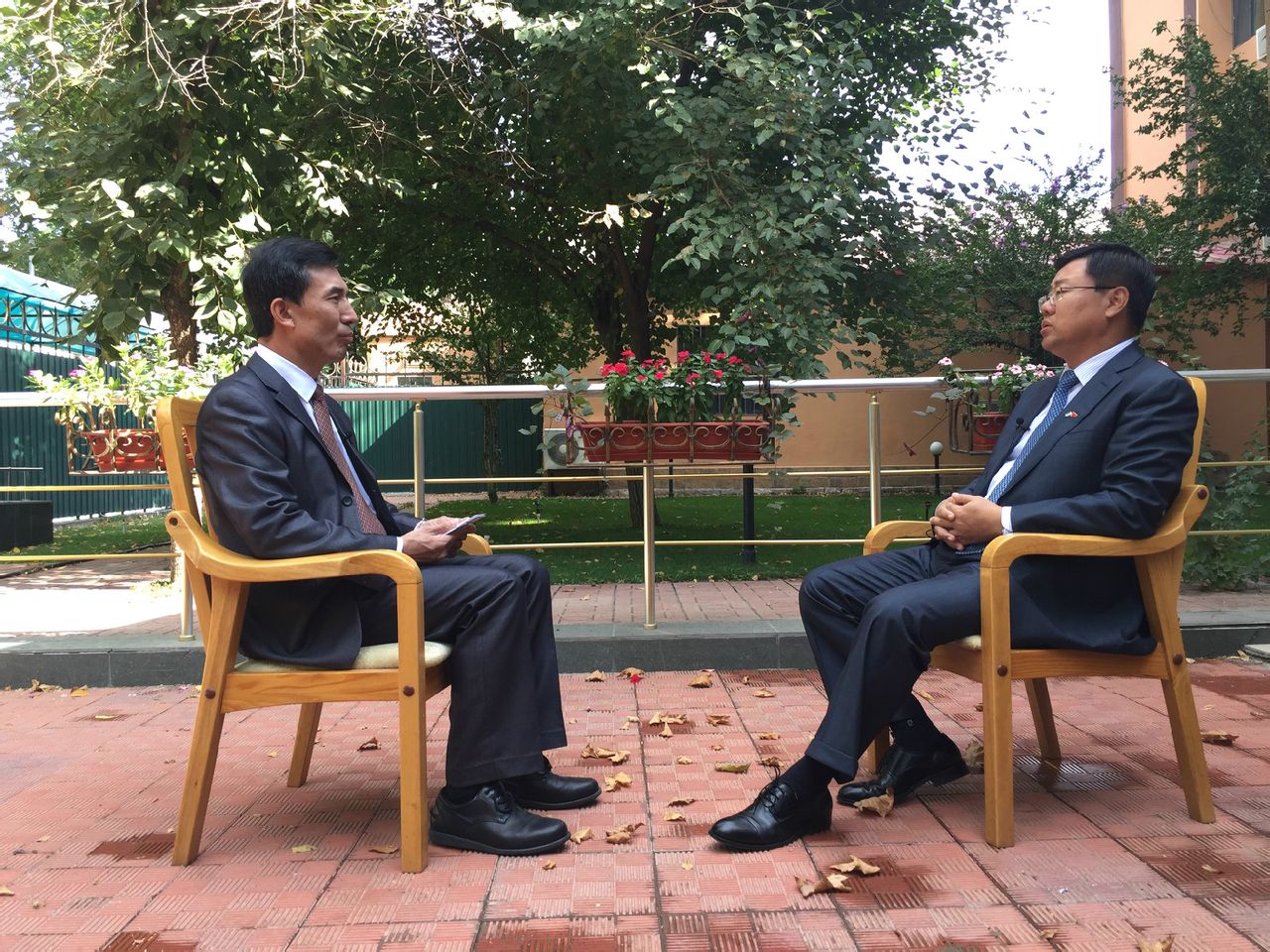 採訪中國駐烏茲別克斯坦大使孫立傑