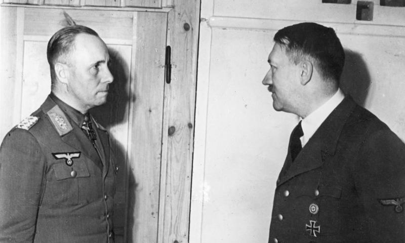 1942年的隆美爾與希特勒
