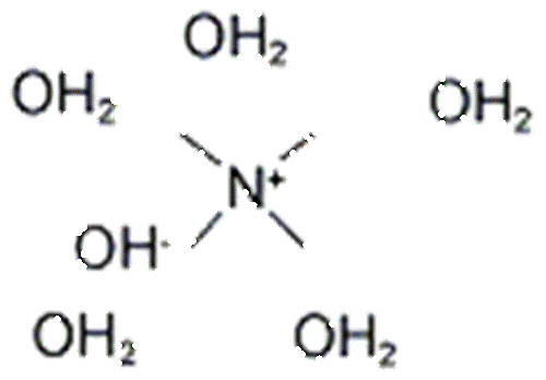 四甲基氫氧化銨五水合物分子結構圖