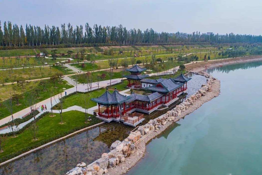 翰墨苑(太原汾河公園四期的清代風格文化景點)